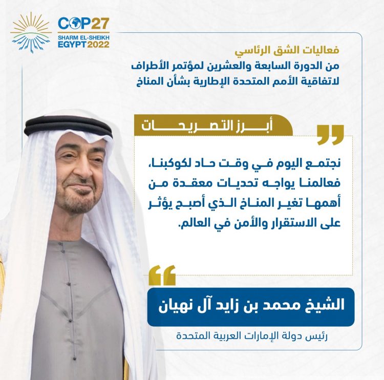 الرئيس السيسي يفتتح فعاليات مؤتمر الأطراف للمناخ (كوب 27)