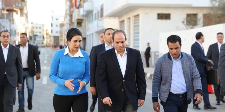 الرئيس السيسي يتفقد قرية الحصص لمتابعة معدلات تنفيذ حياة كريمة
