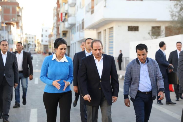 الرئيس السيسي يتفقد قرية الحصص لمتابعة معدلات تنفيذ حياة كريمة